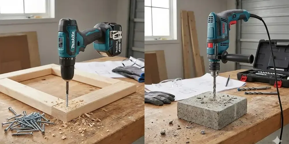 Шуруповерт vs дрель